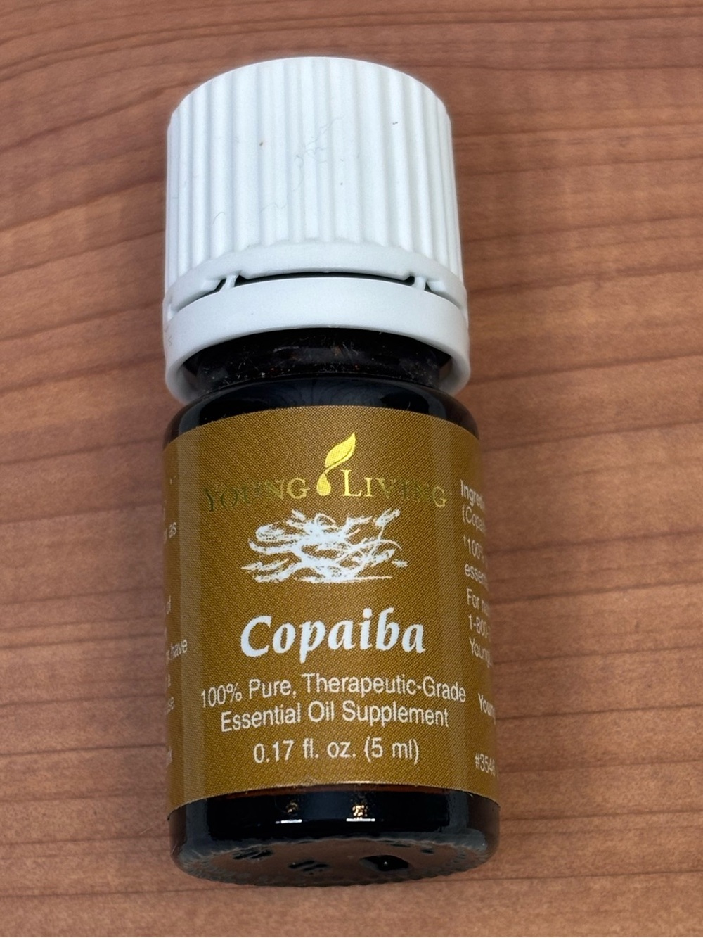NEW Young Living Copaiba Essentail Oil 5mL Bottle Sealed Earthy Aroma Brand New